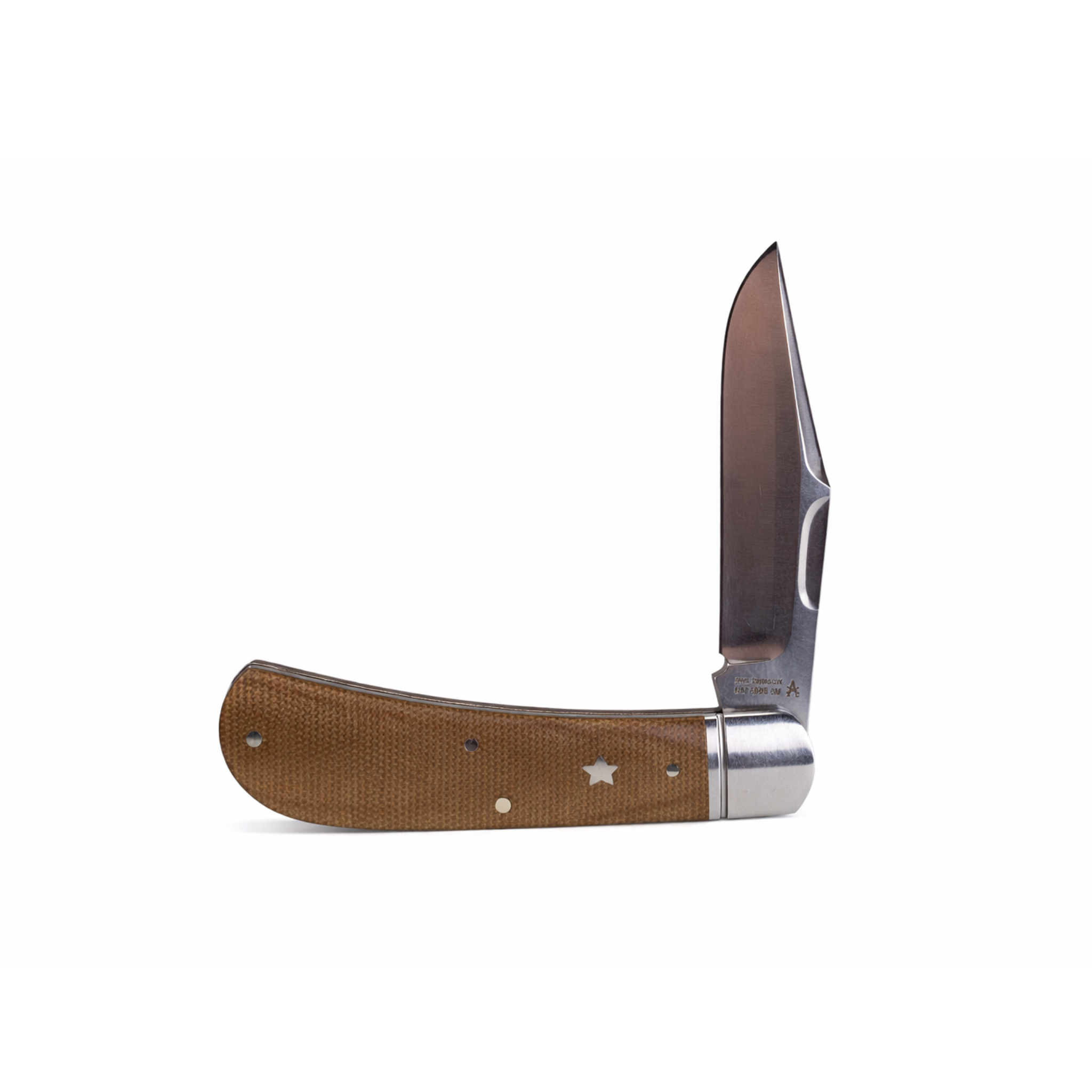 Hatchie River Jack Light Brown Micarta (RoseCraft Blades)