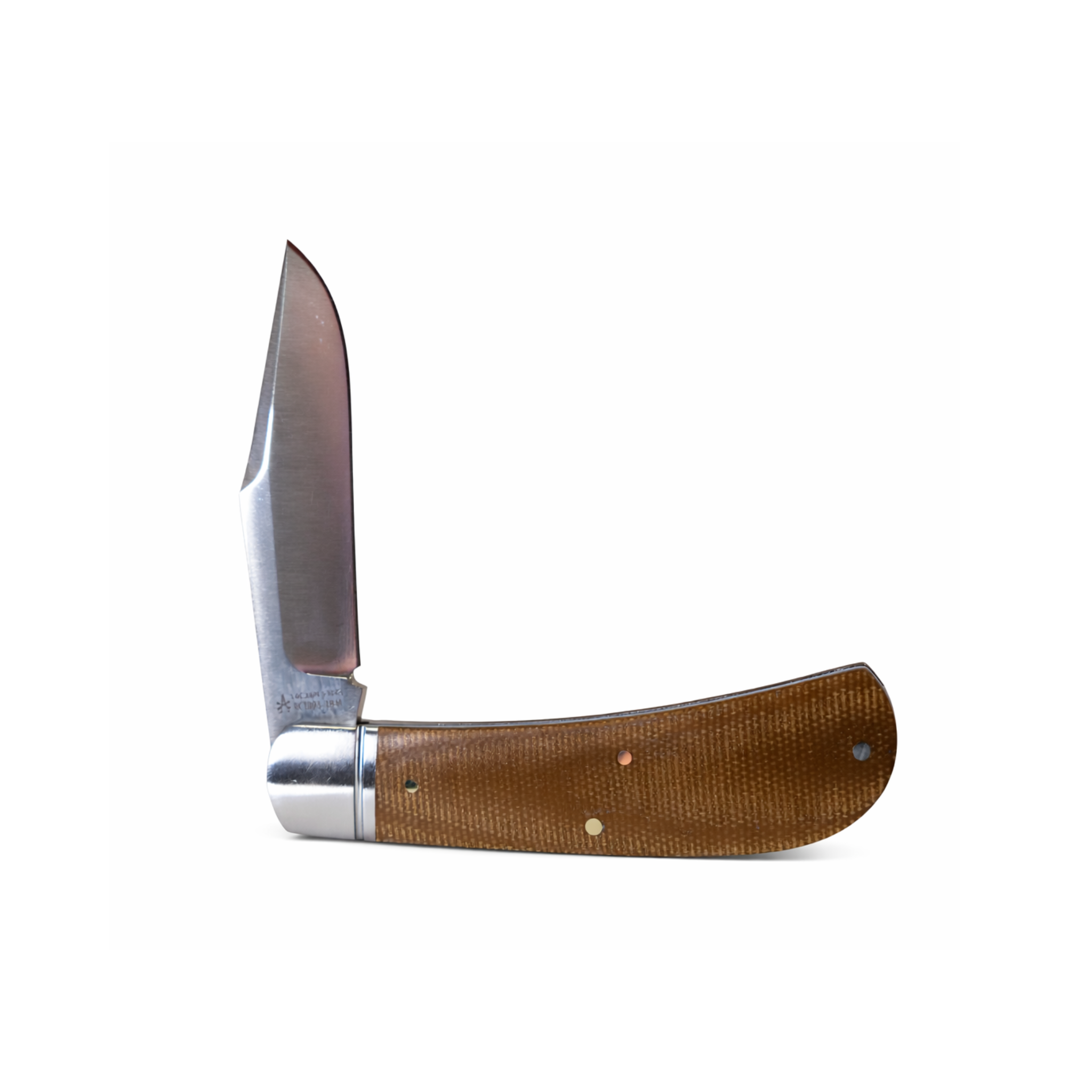 Hatchie River Jack Light Brown Micarta (RoseCraft Blades)