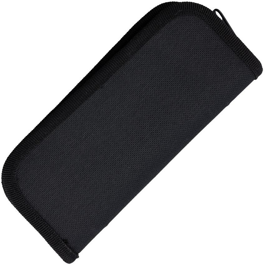 Black Two Pocket Zip Pouch for Knife