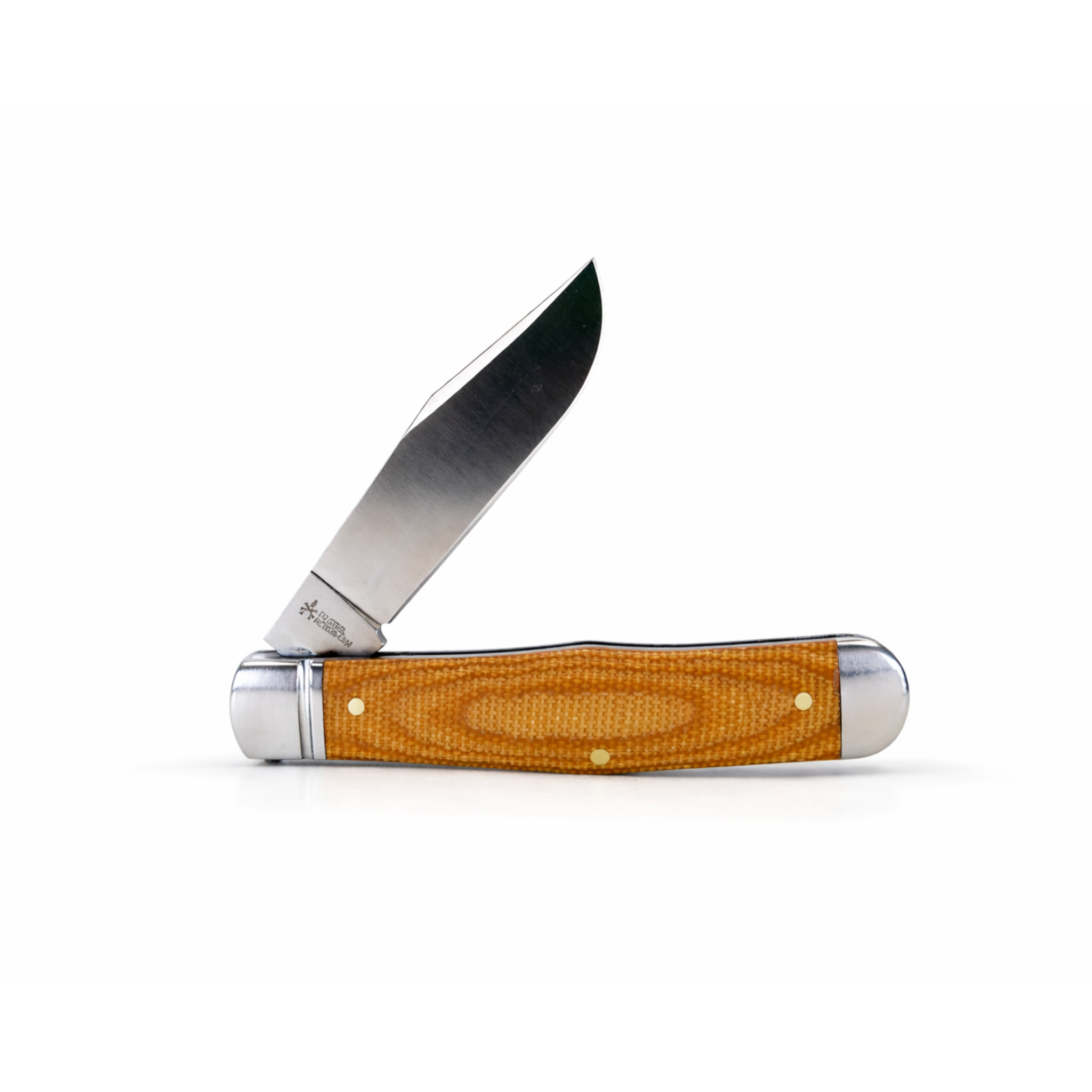 Cumberland River Coke Bottle Light Brown Micarta (RoseCraft Blades)