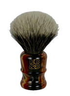 The Black, Red & Tan:  Shave Brush or Empty Handle 24mm