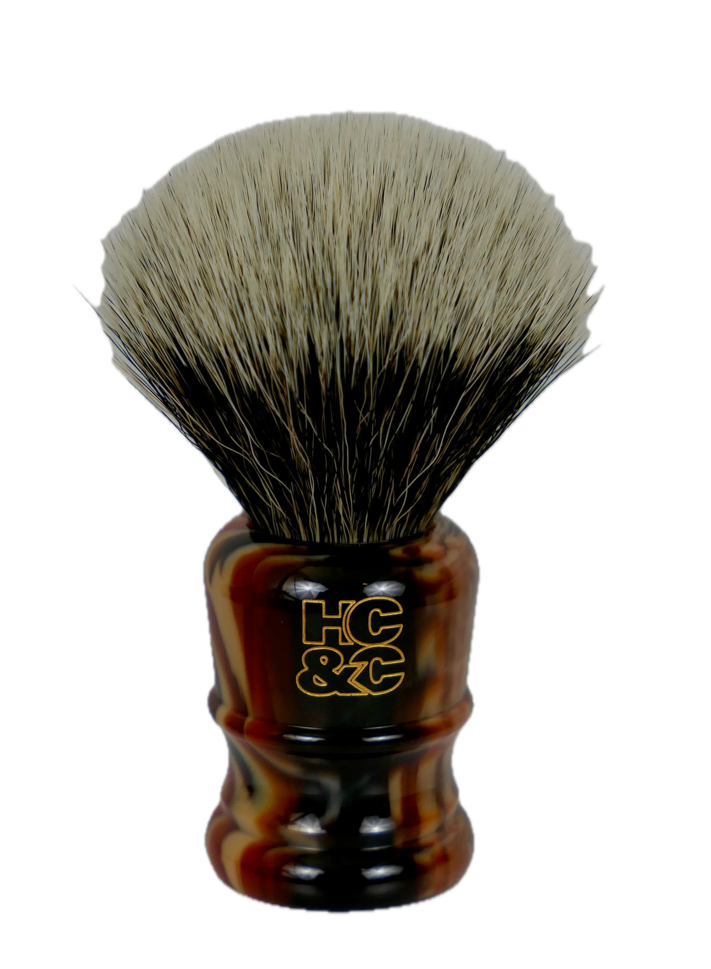 The Black, Red & Tan:  Shave Brush or Empty Handle 24mm