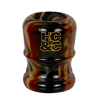 The Black, Red & Tan:  Shave Brush or Empty Handle 24mm