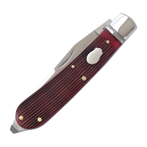 Appalachian Jack Red Barnboard Jigged Bone (RoseCraft Blades)
