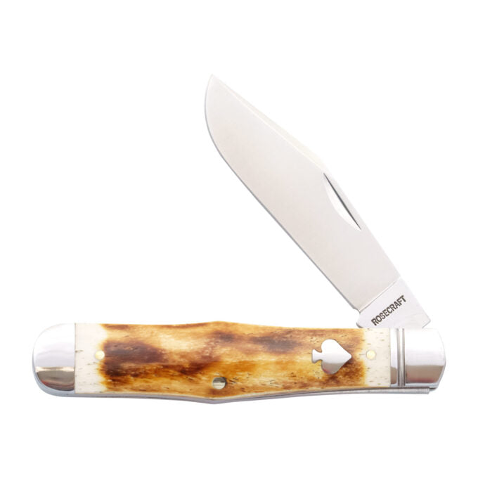 Cumberland River Coke Bottle Toasted White Bone (RoseCraft Blades)