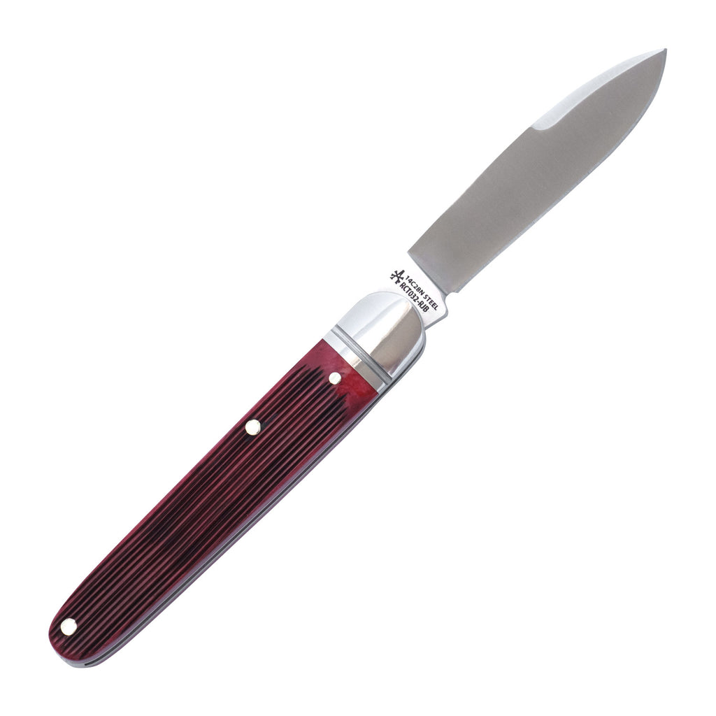 Tuckahoe Jack Red Barnboard Jigged Bone (RoseCraft Blades)