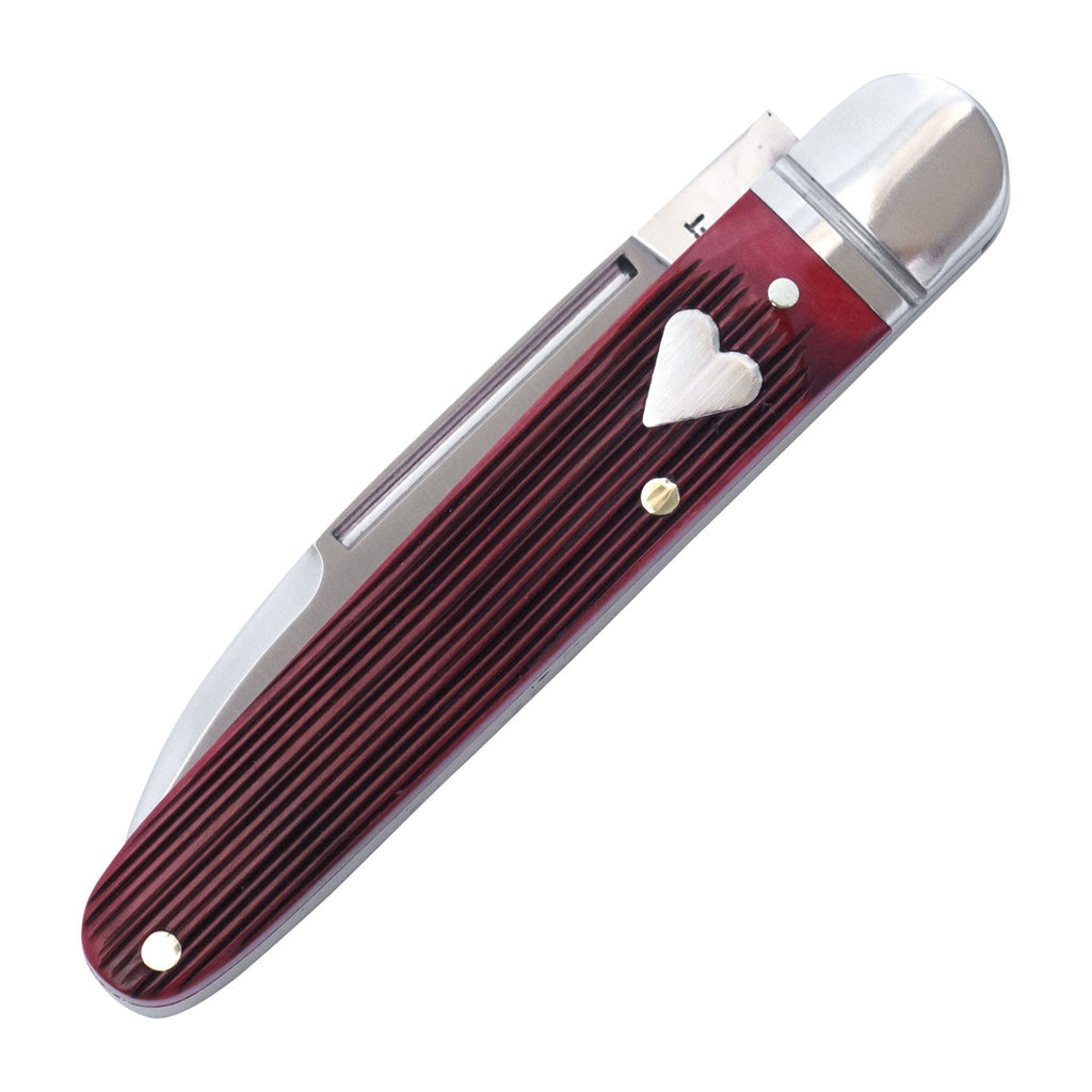 Tuckahoe Jack Red Barnboard Jigged Bone (RoseCraft Blades)
