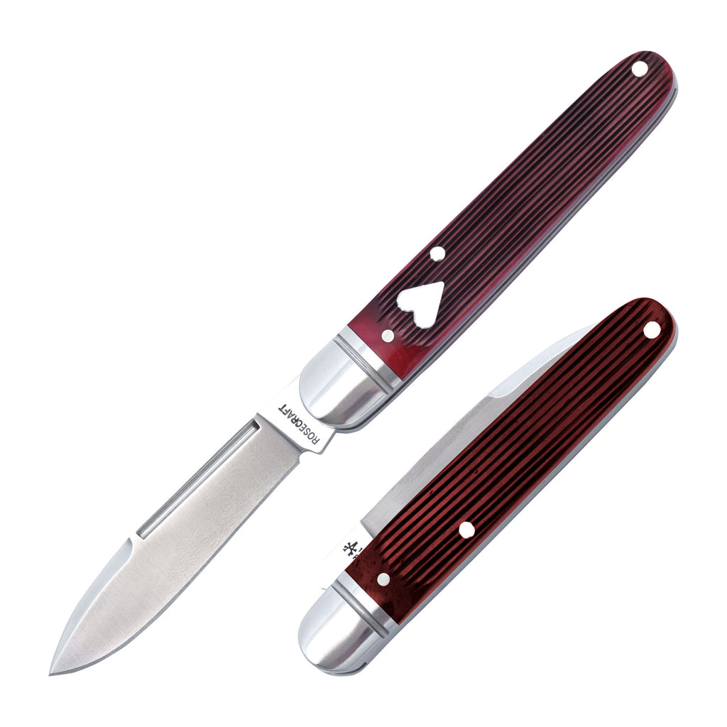 Tuckahoe Jack Red Barnboard Jigged Bone (RoseCraft Blades)