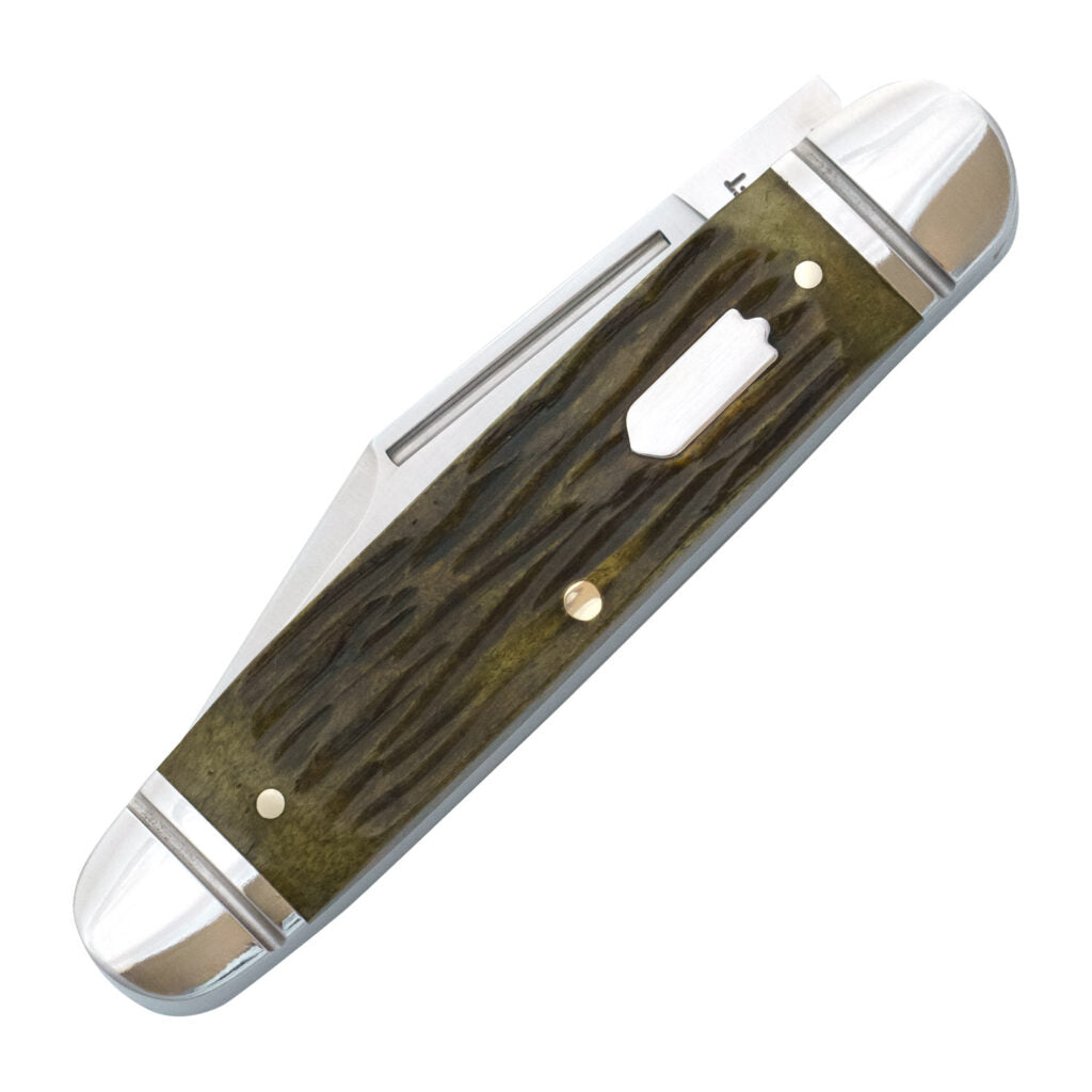 Birchfield Camp Jack Green Jigged Bone (RoseCraft Blades)