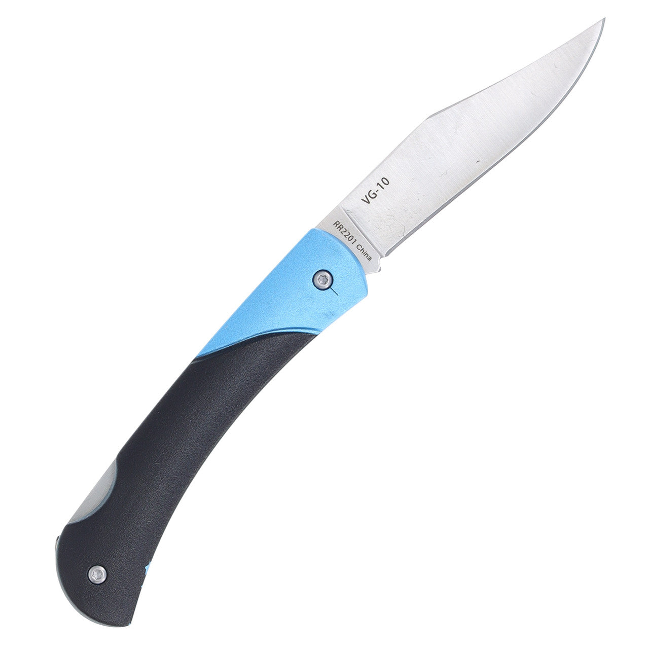 Black and Blue VG-10 Lockback Folding Knife (Rough Ryder)