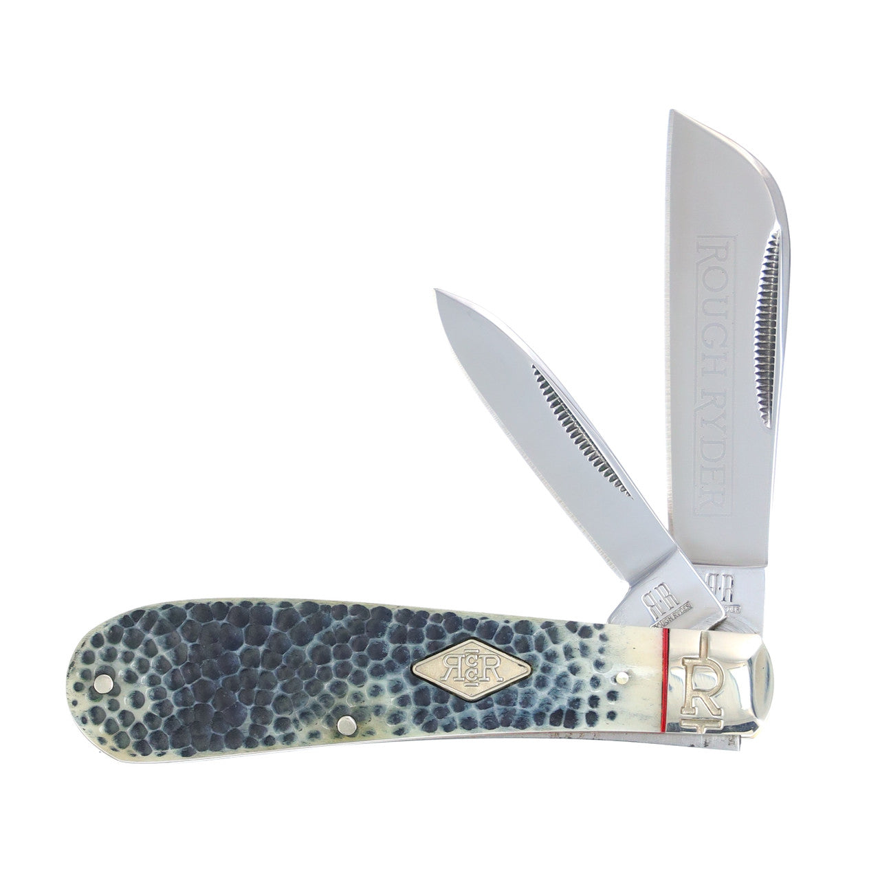 Buckshot Bone Half Hawk Folding Knife (Rough Ryder)