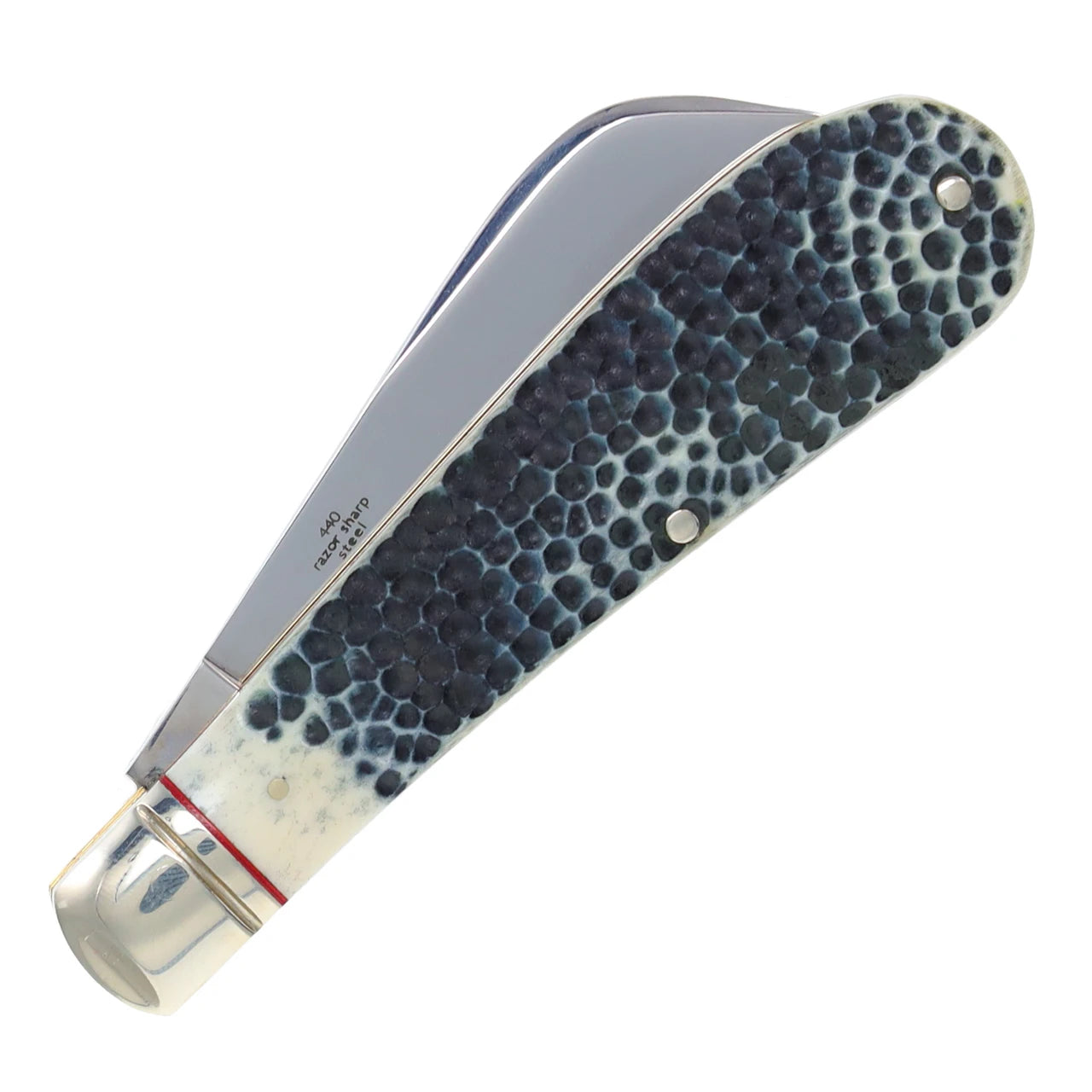 Buckshot Bone Half Hawk Folding Knife (Rough Ryder)