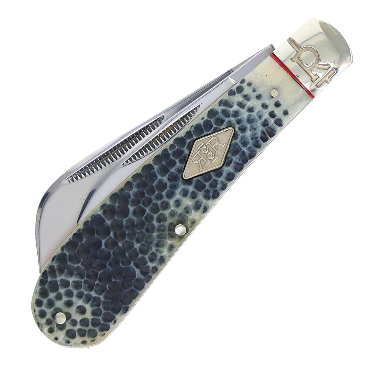 Buckshot Bone Half Hawk Folding Knife (Rough Ryder)