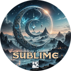 Circular design with celestial elements and 'SUBLIME' text, featuring HC&C logo.