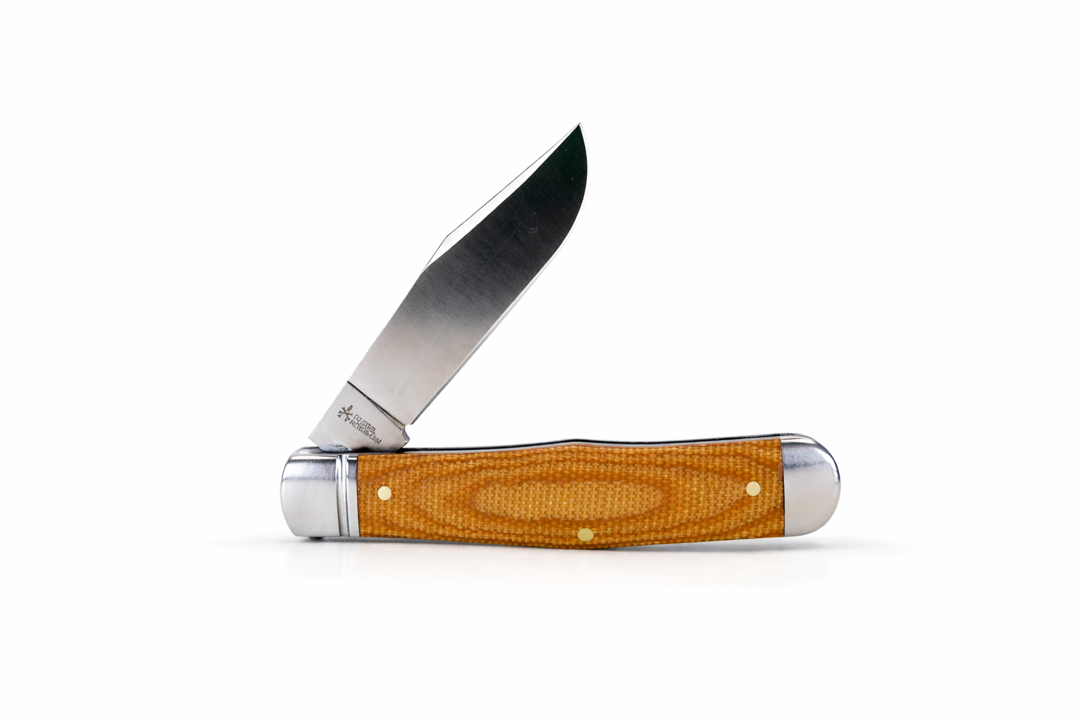 Cumberland River Coke Bottle Light Brown Micarta (RoseCraft Blades)