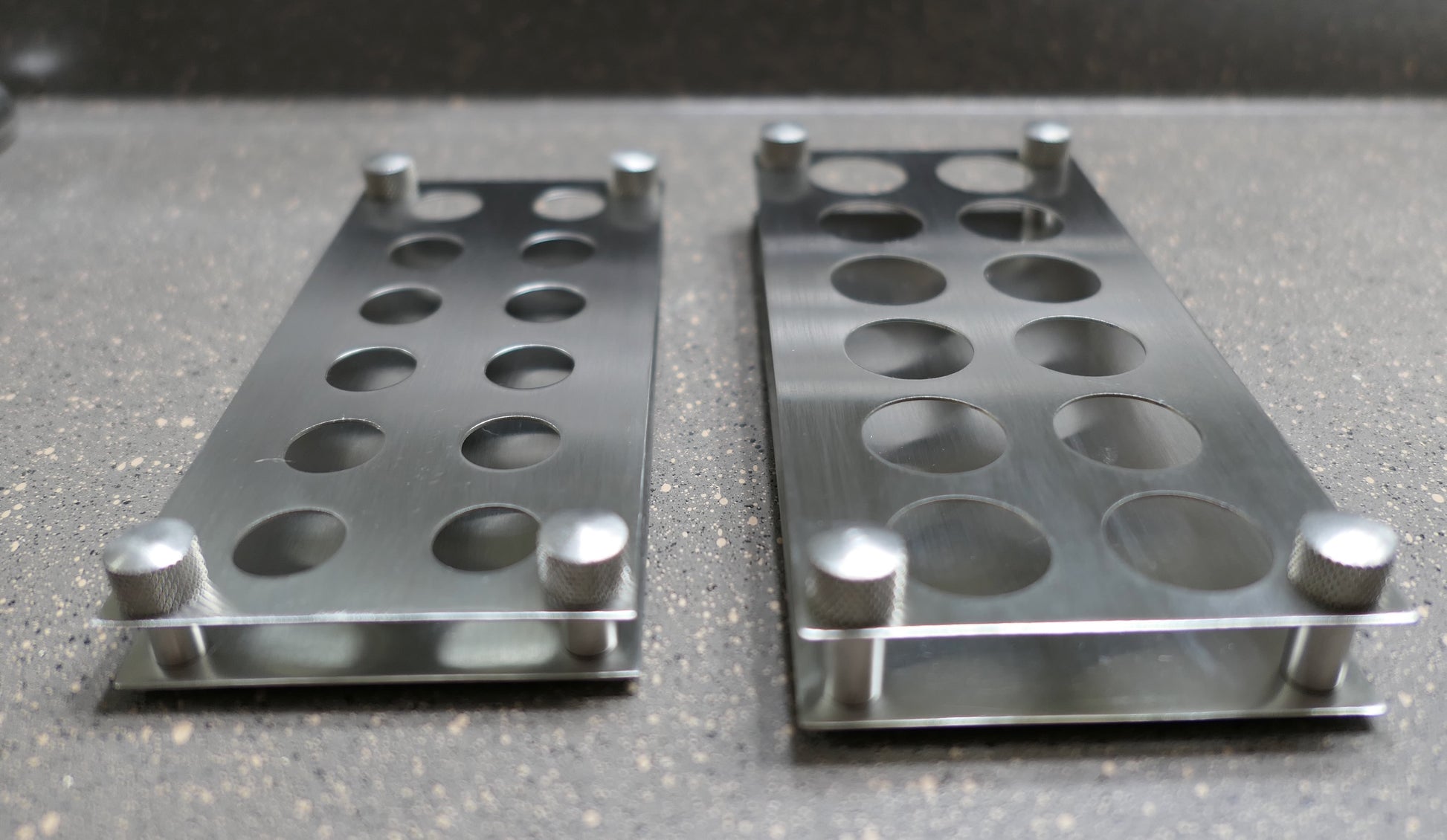 Sturdy Stainless-Steel Sample Vial Rack