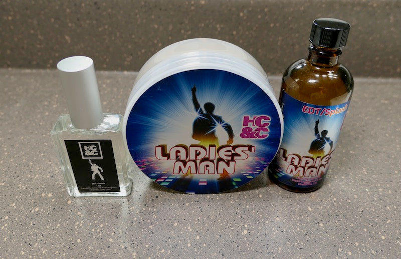 Ladies' Man Shave Soap, Splash & Pure Parfum
