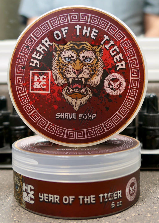 Year of the Tiger Shave Soap, Splash & Pure Parfum